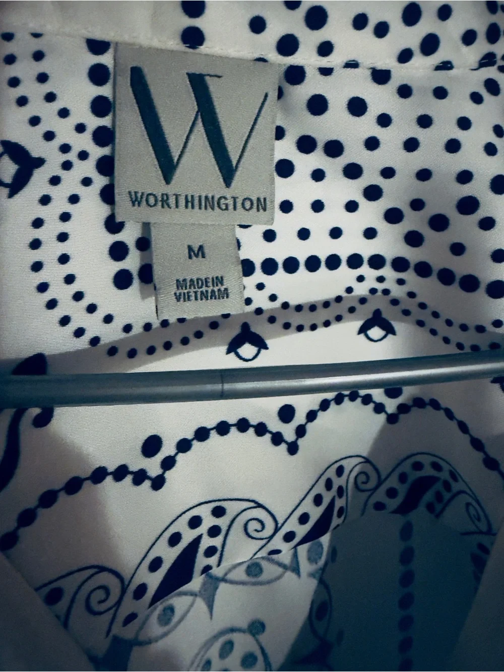 NEW White Navy Bandana-Print Wide Leg Two piece set Co-ord Medium Dior style